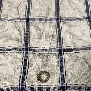 Silver Circle Pendant Necklace